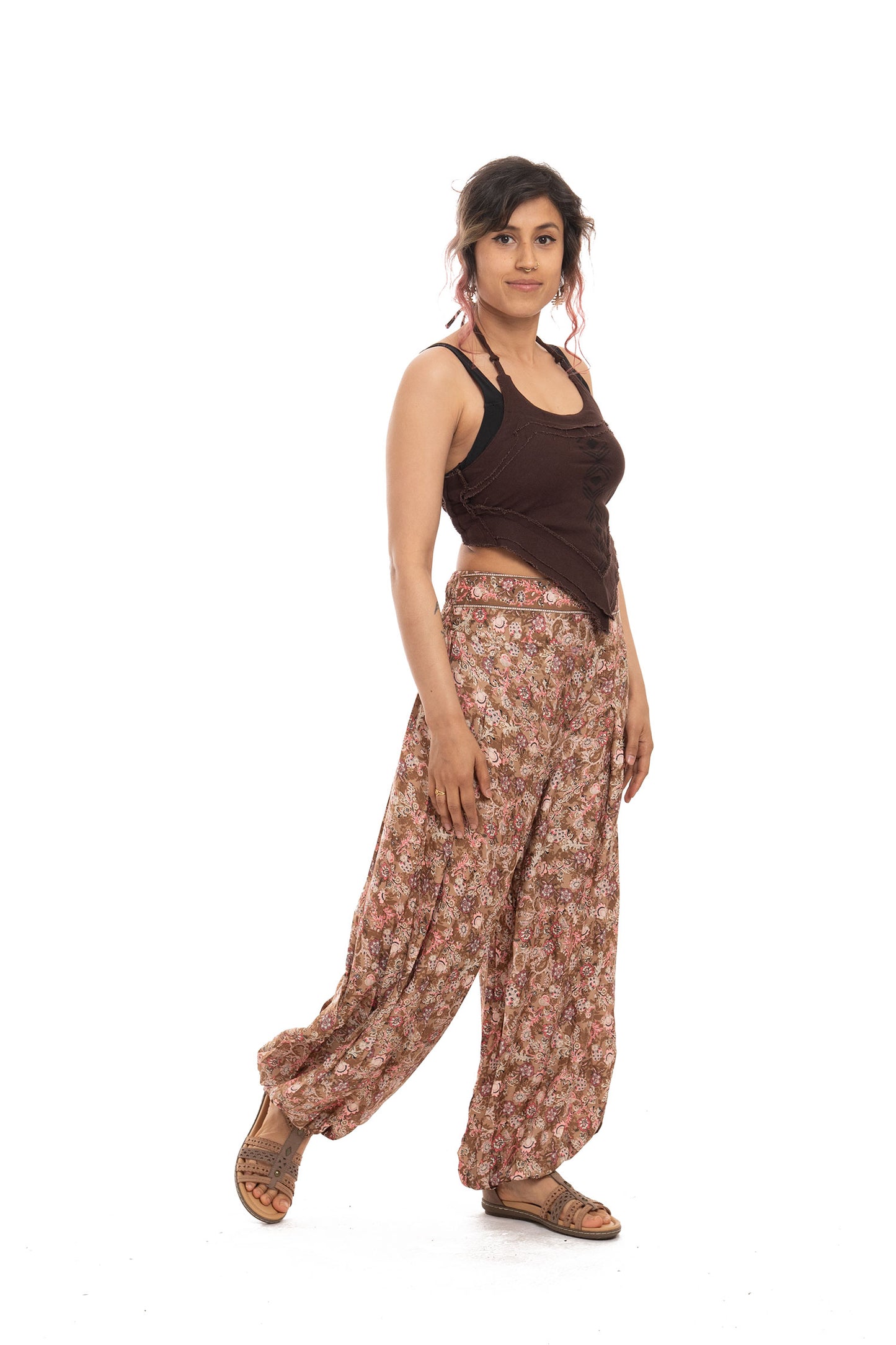 Bohemian Comfy Elasticted Waist Hippie Trousers