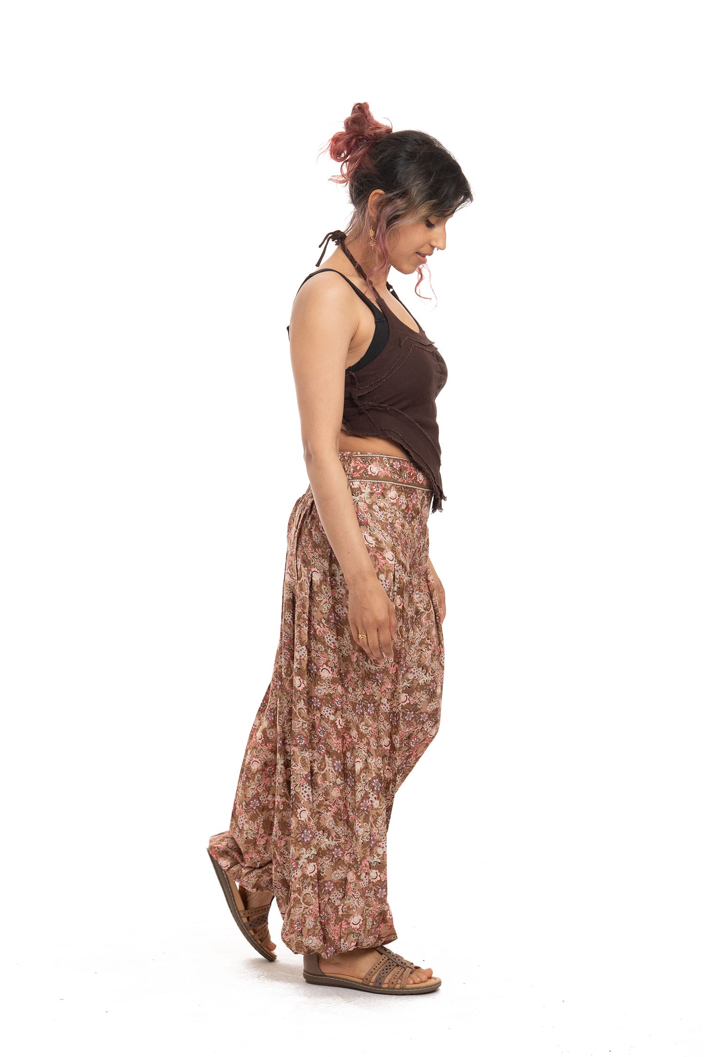 Bohemian Comfy Elasticted Waist Hippie Trousers