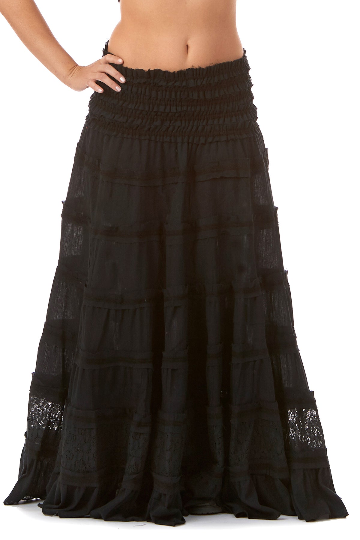 Long Boho Gypsy Queen Skirt