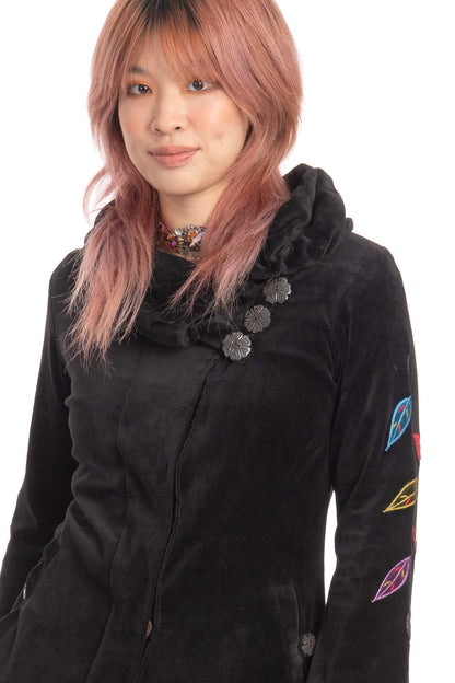 Elegant Velvet Boho Coat