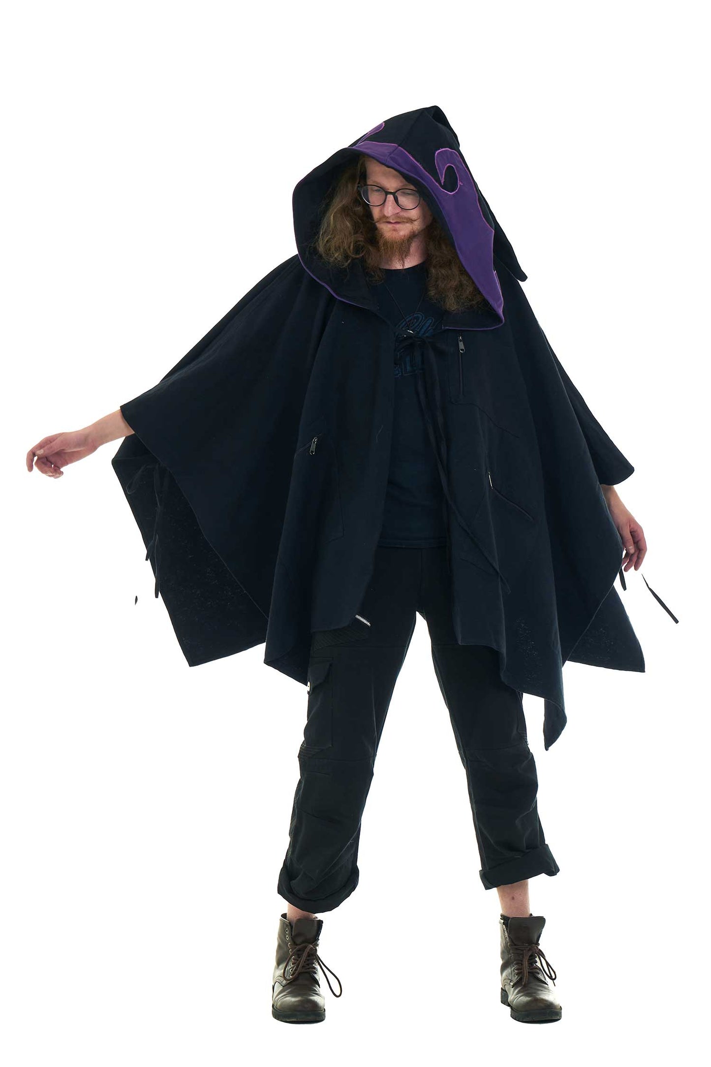 Mens Wizard Hood Cosplay Poncho