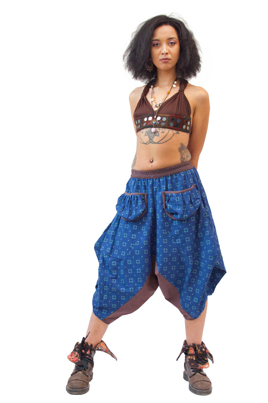 Hippy Harem Pants with Front Pockets - Cathay Ali Babas (RZCATA) by Altshop UK