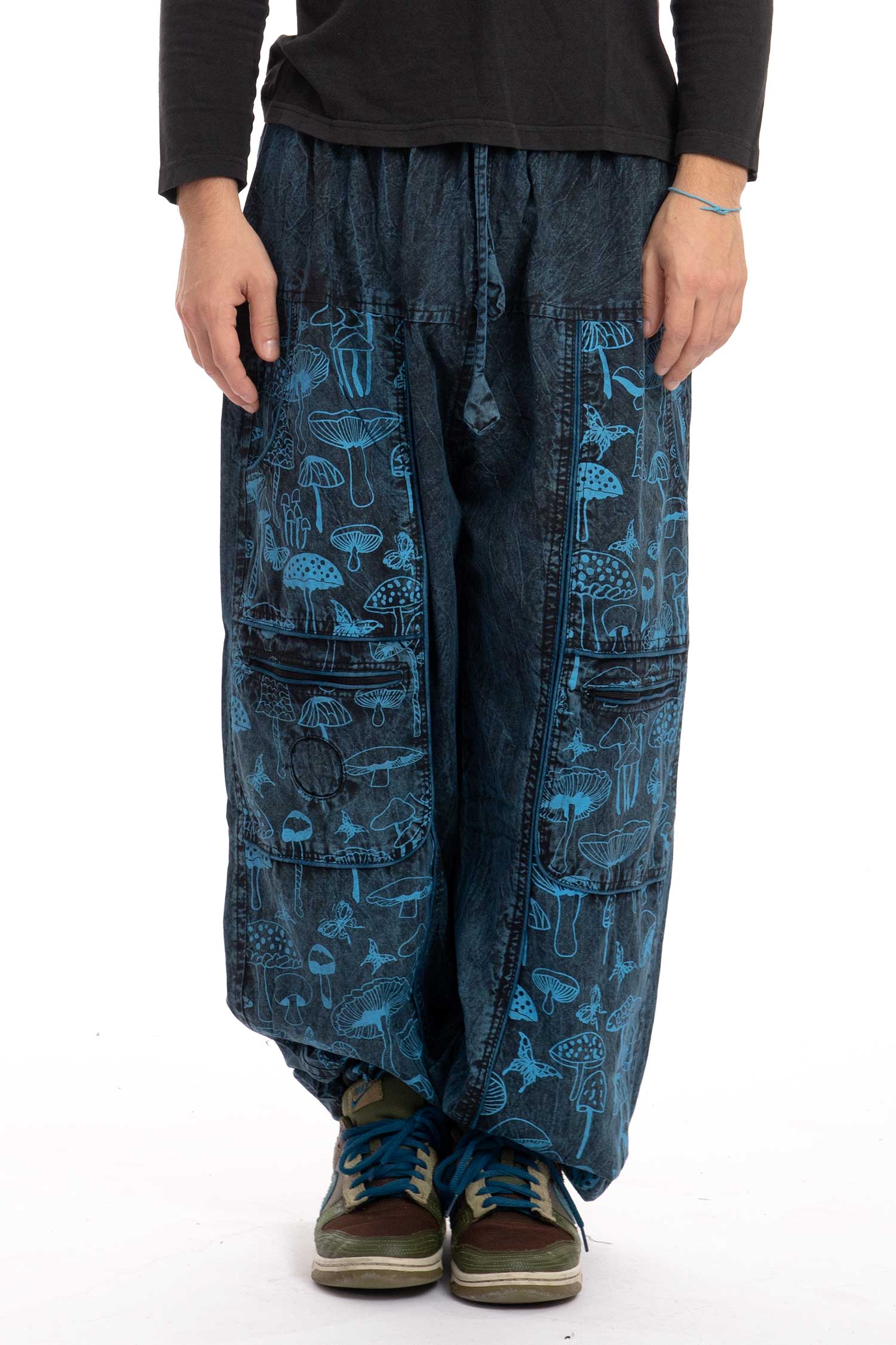 Unisex Hippy Mushroom Trousers - Shroom Jeans (RGSHRUM) by Altshop UK