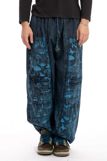Unisex Hippy Mushroom Trousers - Shroom Jeans (RGSHRUM) by Altshop UK