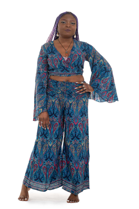 Crop Top & Trousers Set
