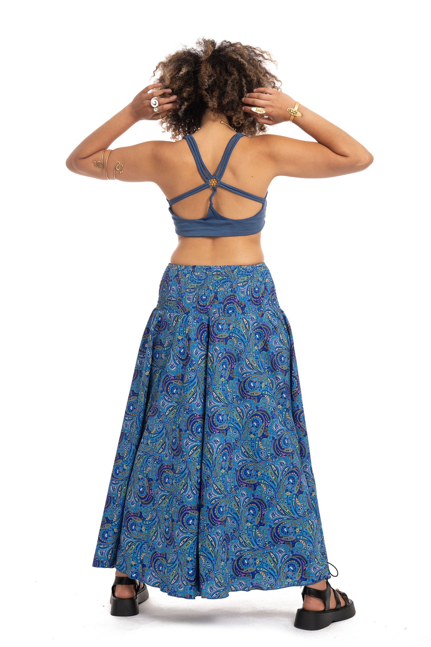 Ladies Wide Summer Flares, Floaty Bohemian Style Trousers, Beach Trousers