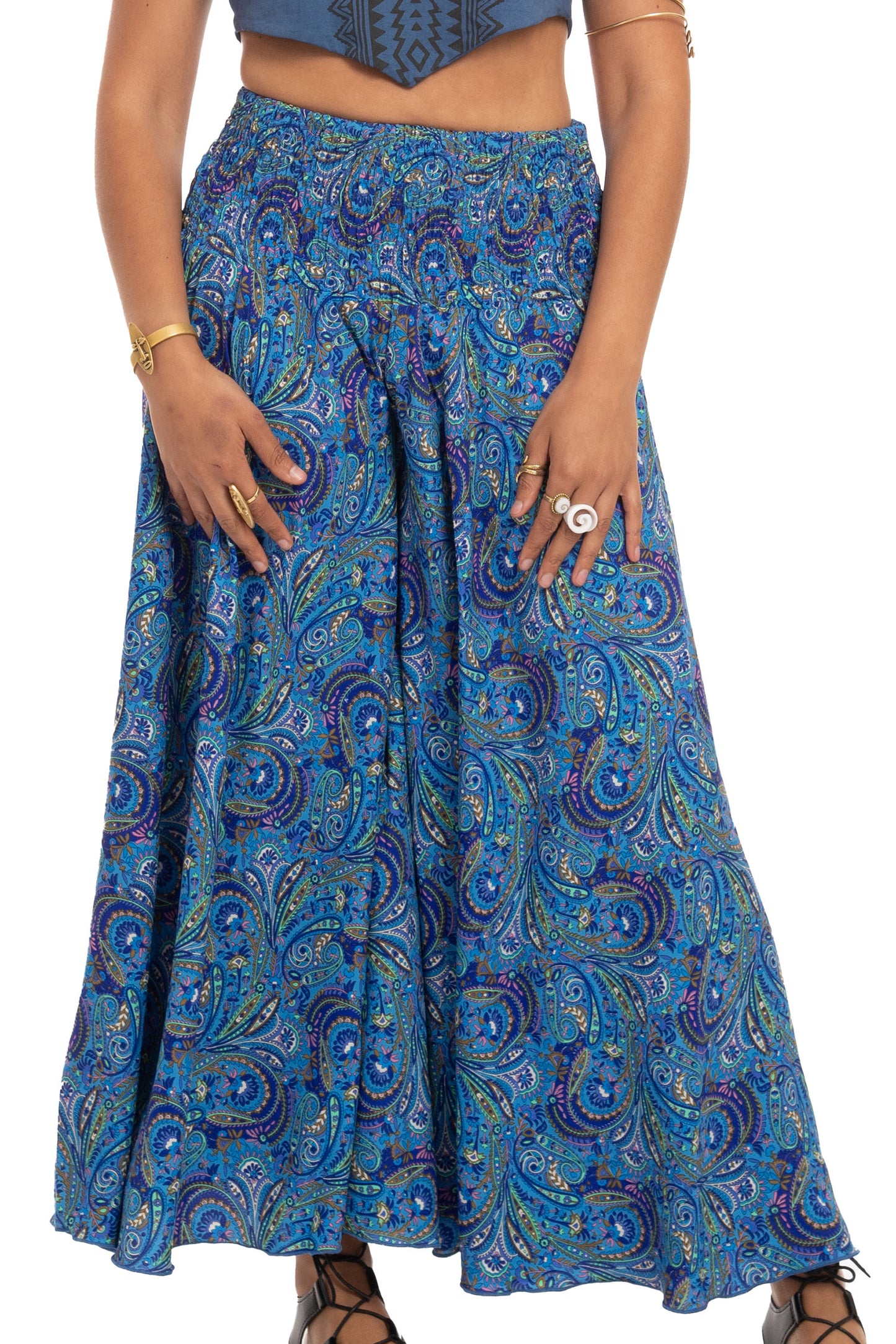 Ladies Wide Summer Flares, Floaty Bohemian Style Trousers, Beach Trousers