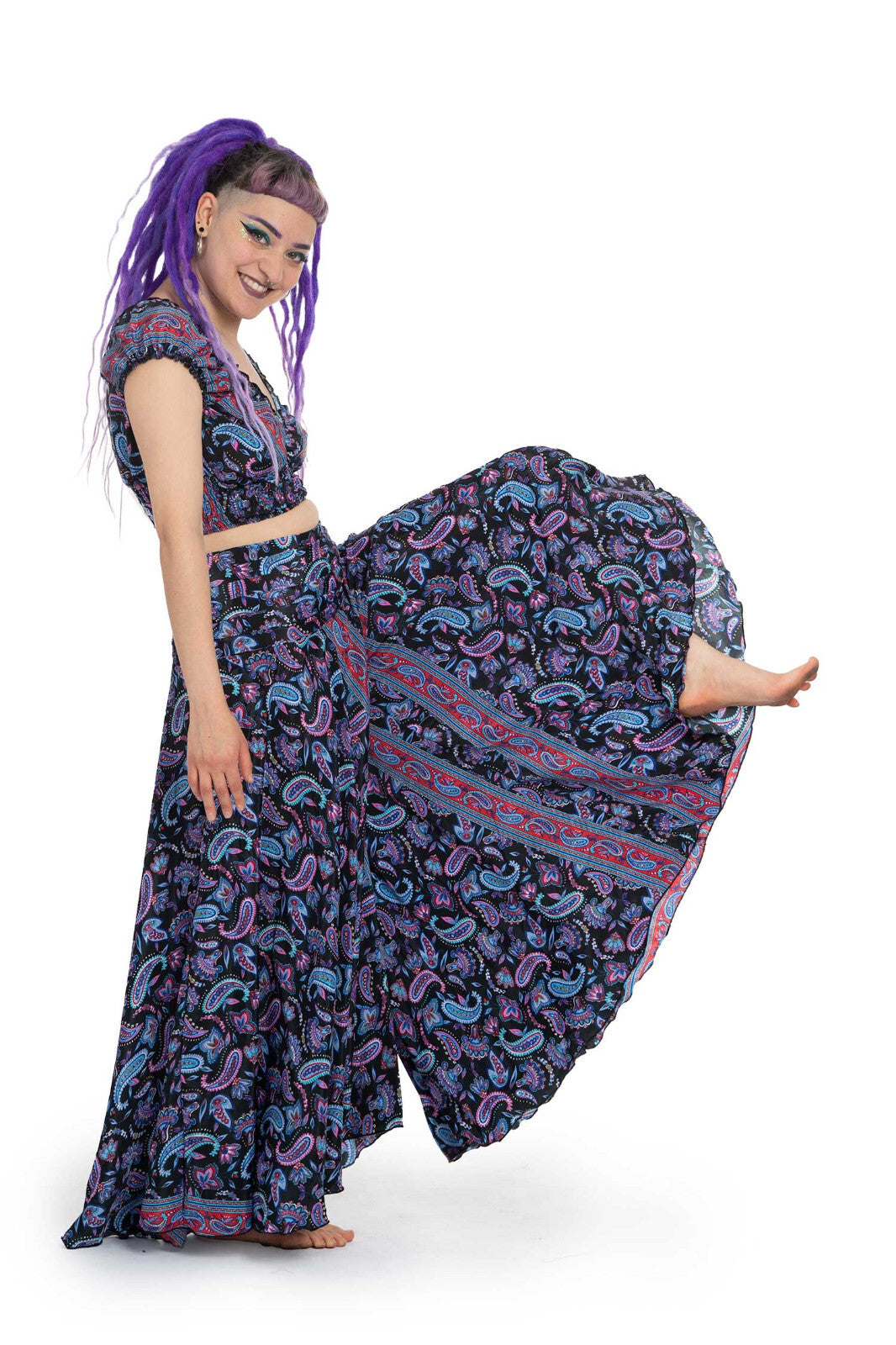 Crop Top & Palazzo Pants Set