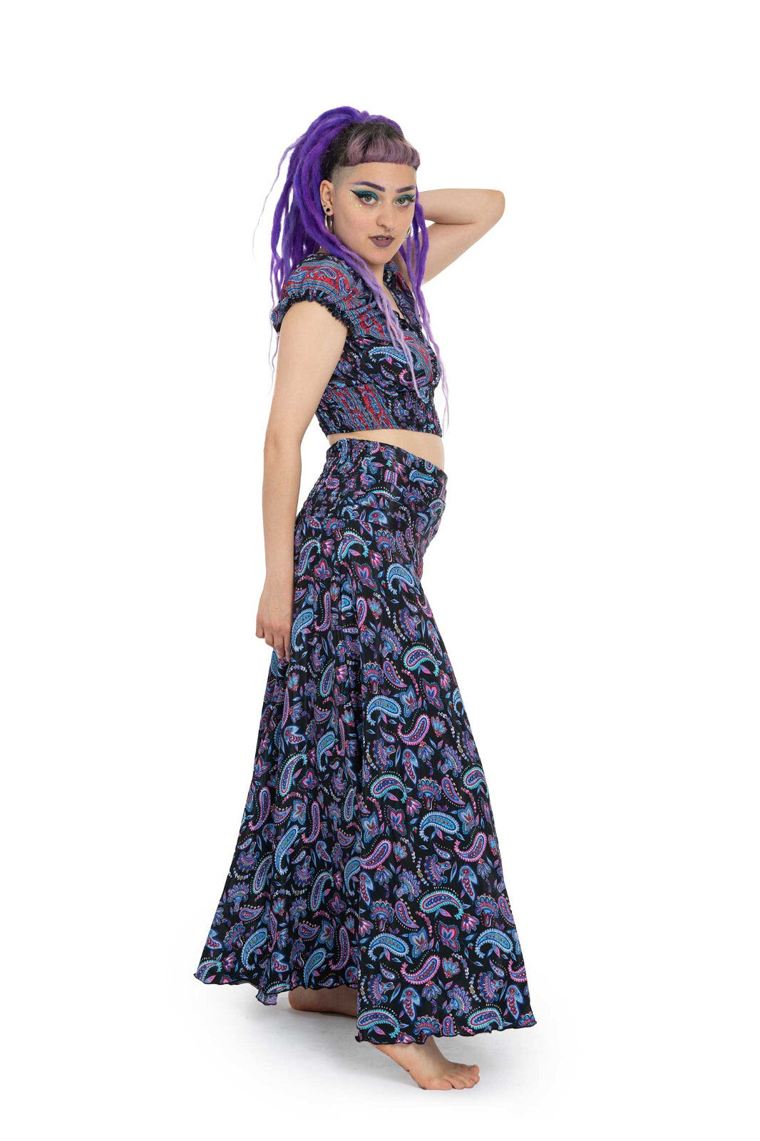 Crop Top & Palazzo Pants Set