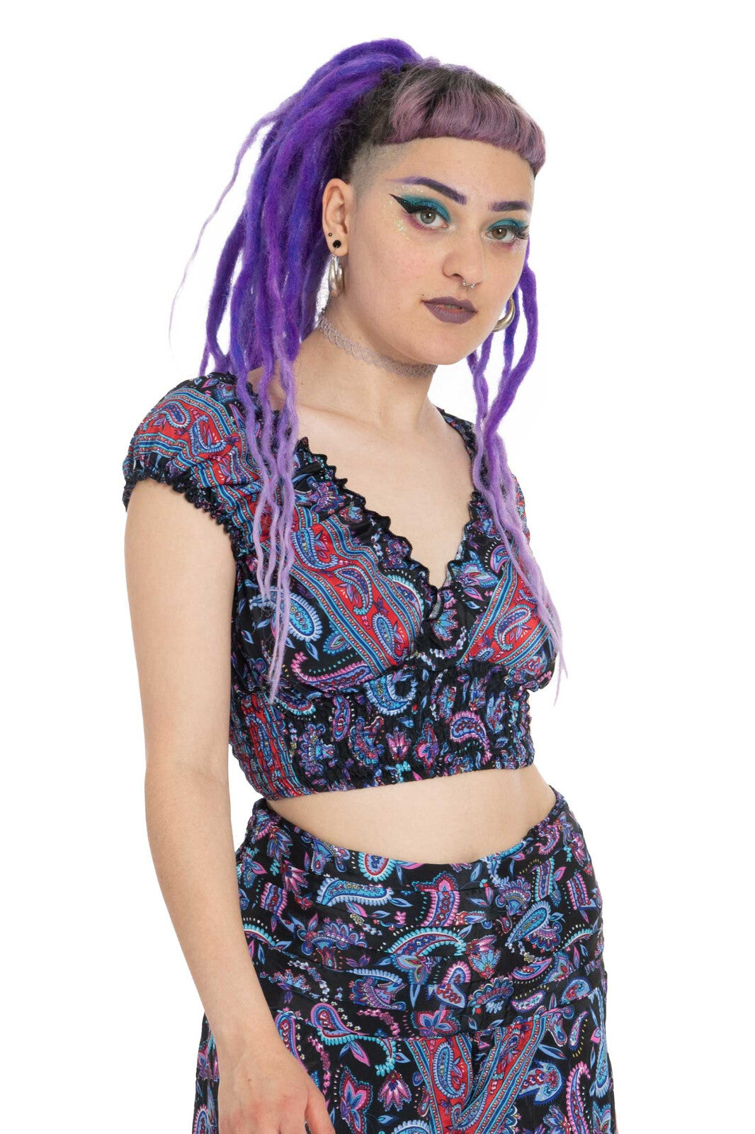 Crop Top & Palazzo Pants Set