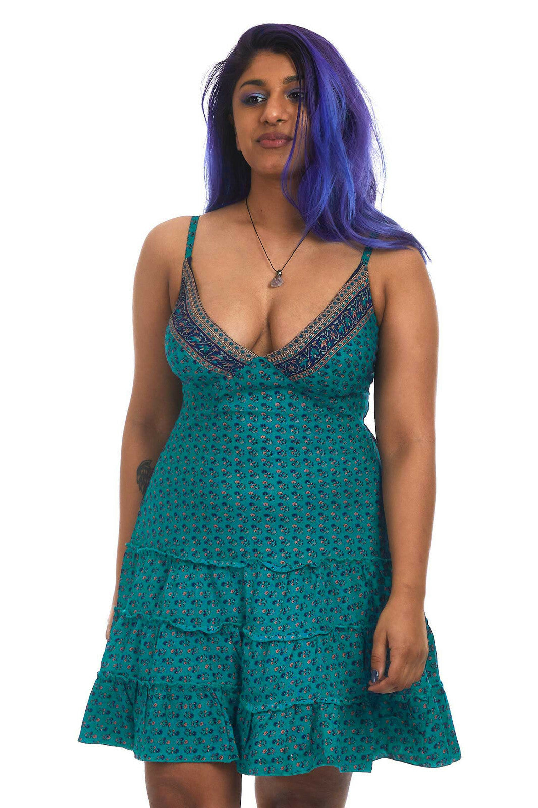 Strappy Summer Bohemian Babydoll Sun Dress