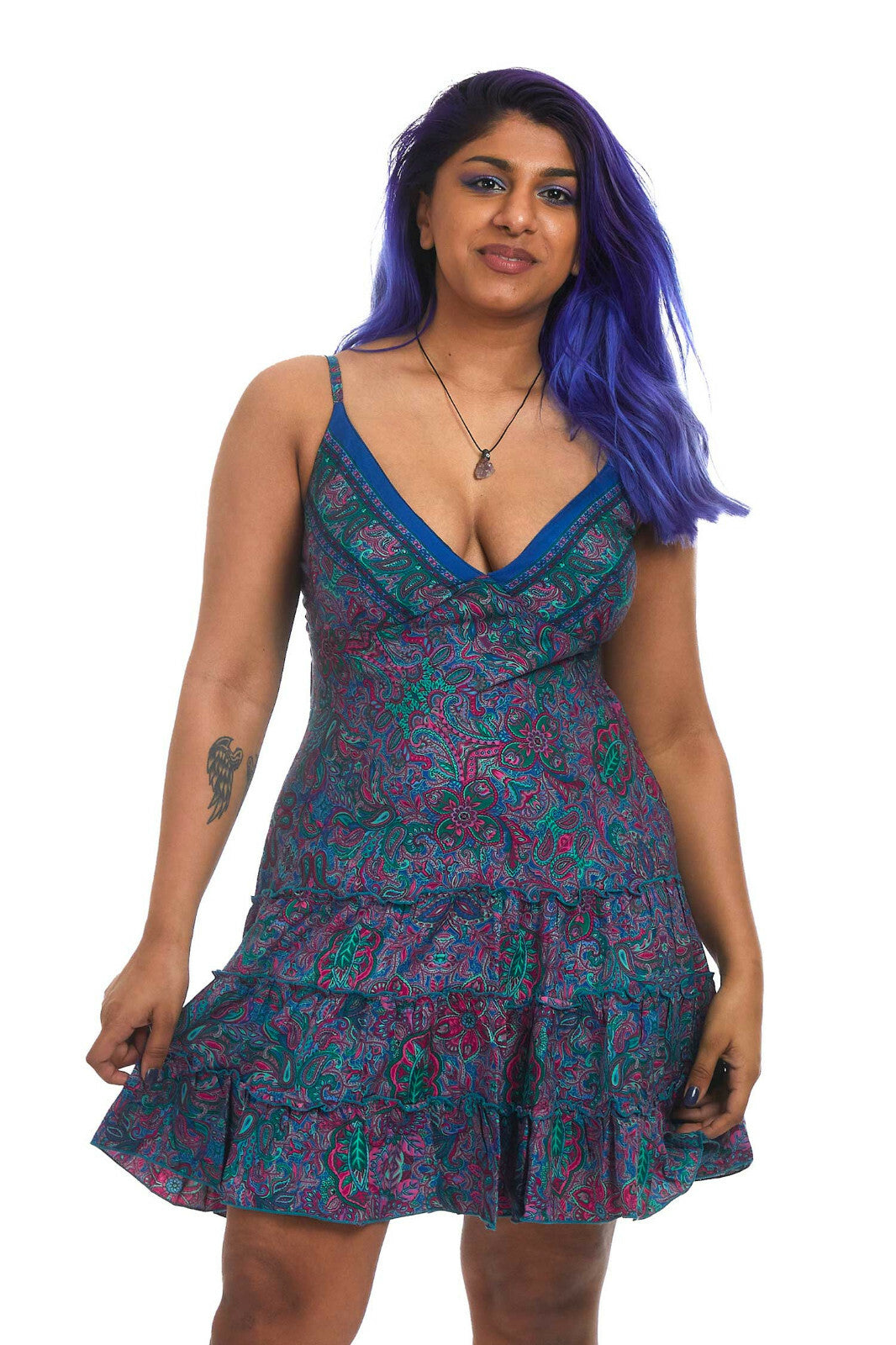 Strappy Summer Bohemian Babydoll Sun Dress