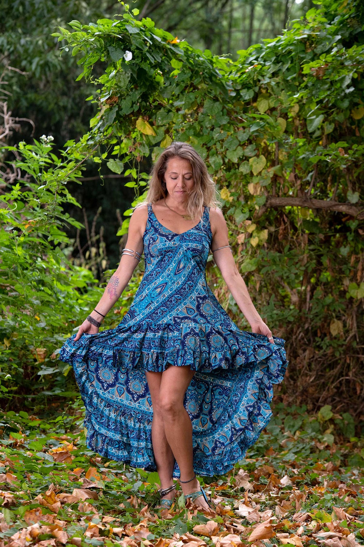 Floaty Bohemian High Low Dress