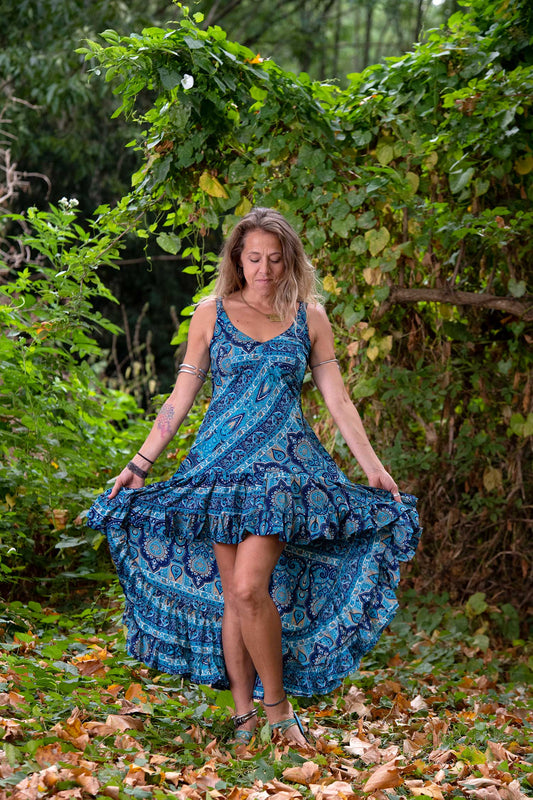 Floaty Bohemian High Low Dress