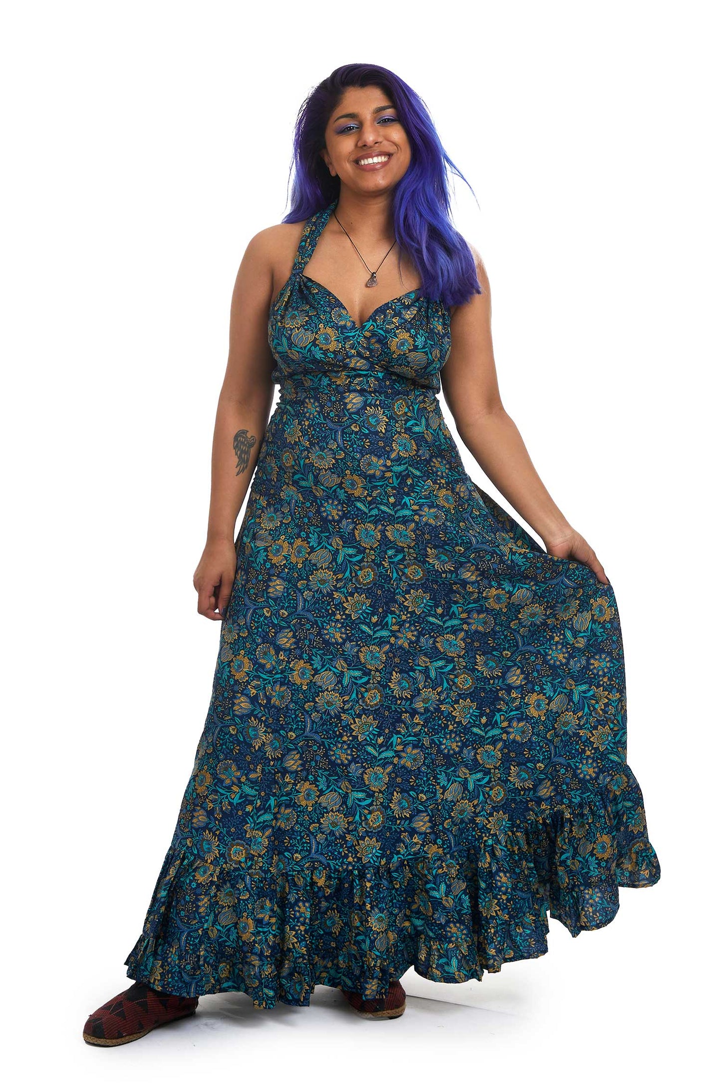 Bohemian Hippy Long Maxi Summer Dress - Onani Dress (MENDM41) by Altshop UK