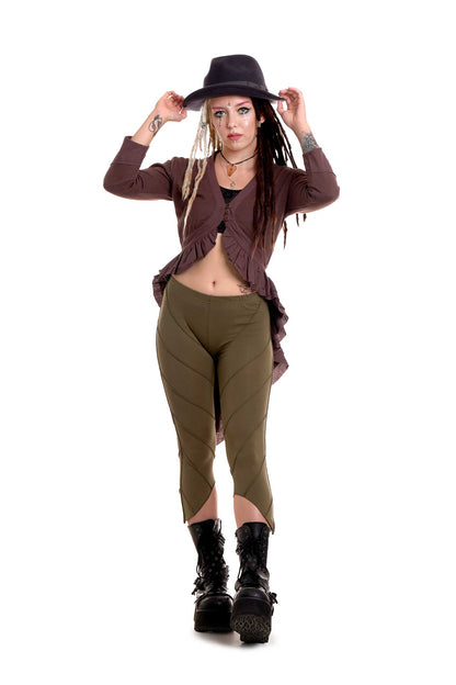 Ring Master Circus Tail Coat Jacket with Lotus Patch - Lotus Jacket (TJK539) by Altshop UK