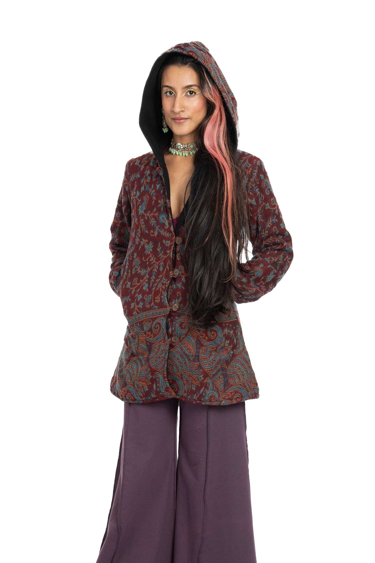 Cosy Hooded Blanket Coat