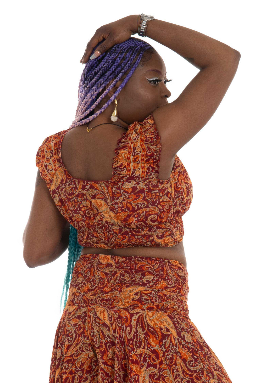 Crop Top & Palazzo Pants Set