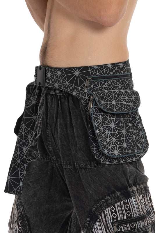 Large Sacred Geometry Pocket Belt