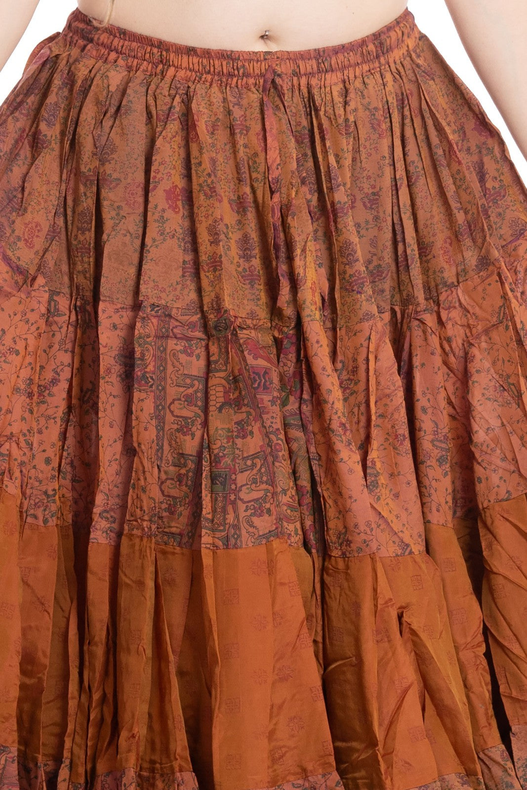 Long Upcycled Belly Dance Ats Skirt