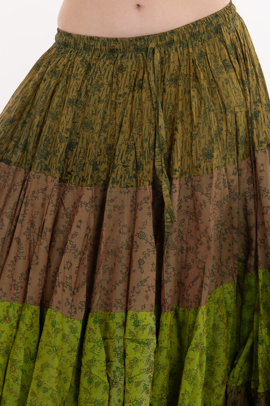 Long Upcycled Belly Dance Ats Skirt