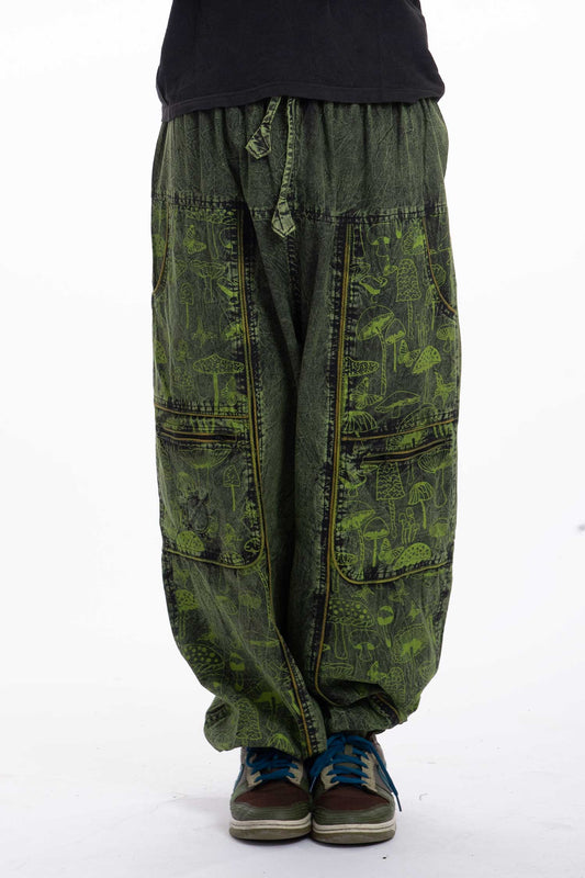Unisex Hippy Mushroom Trousers - Shroom Jeans (RGSHRUM) by Altshop UK
