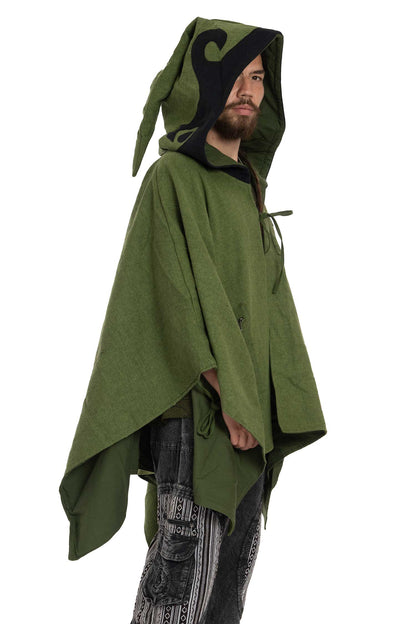 Mens Wizard Hood Cosplay Poncho