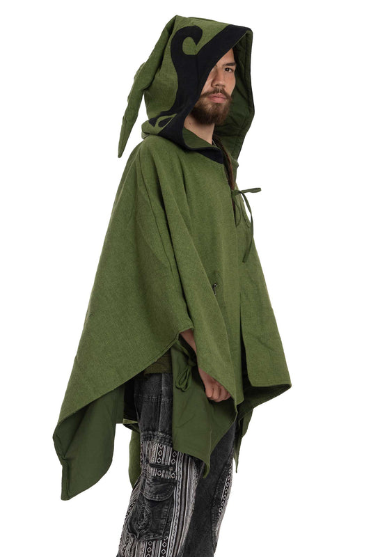 Mens Wizard Hood Cosplay Poncho
