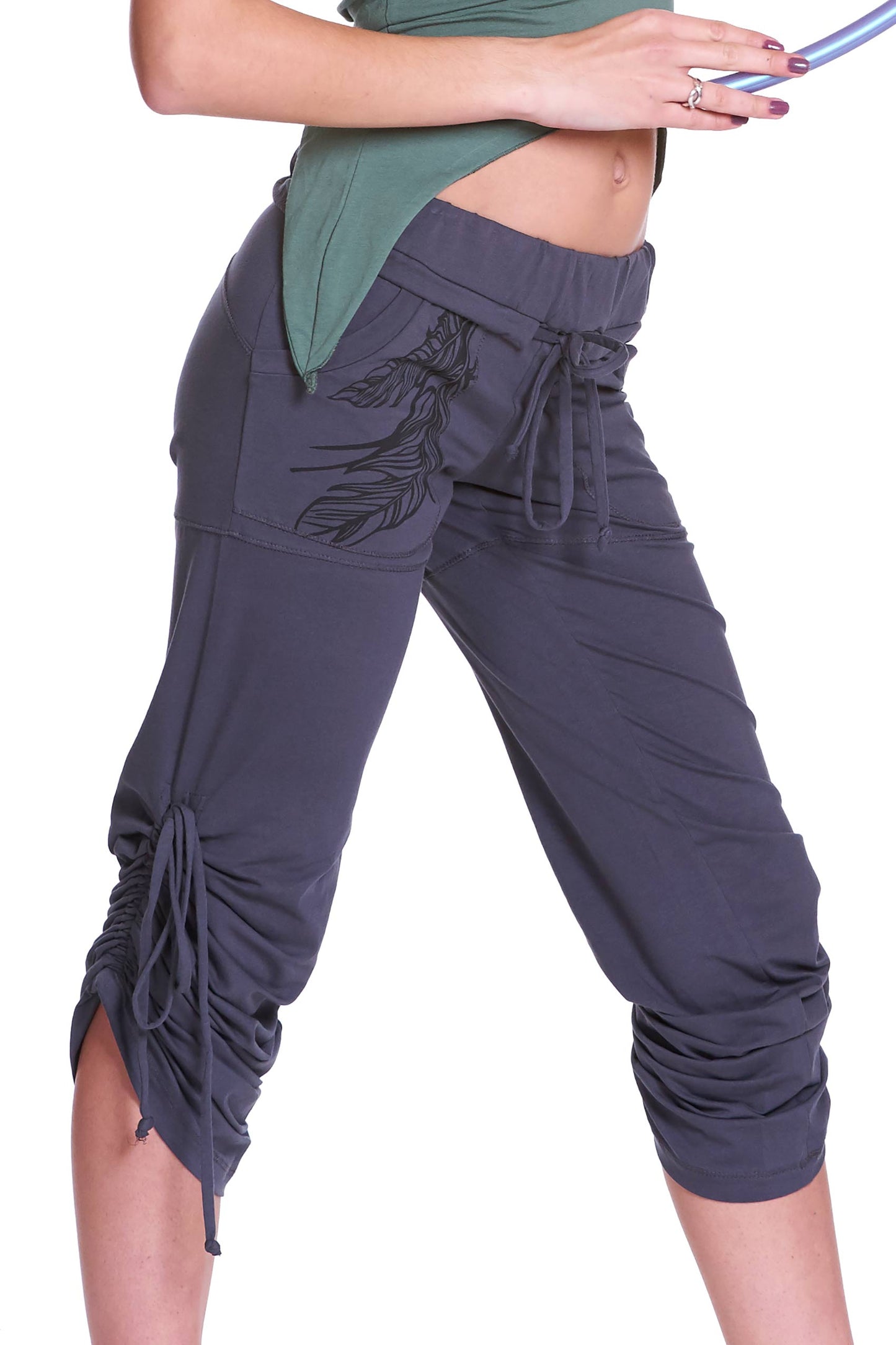 Organic Cotton Feather Print Lounge Pants