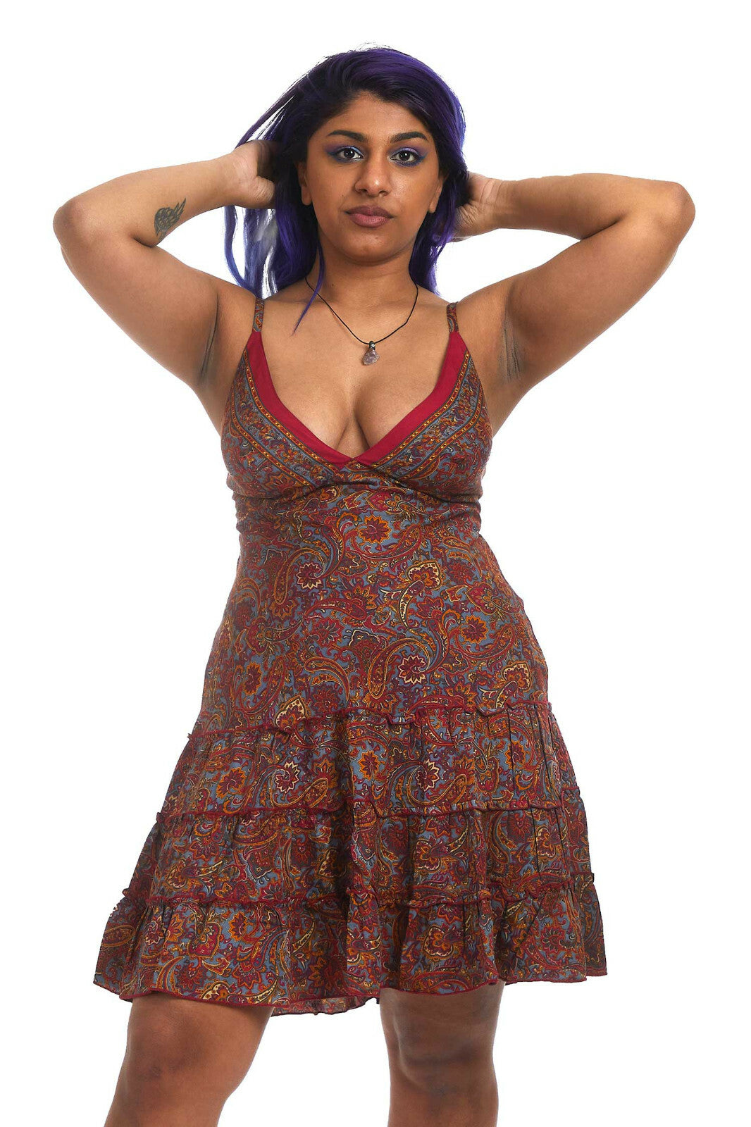 Strappy Summer Bohemian Babydoll Sun Dress