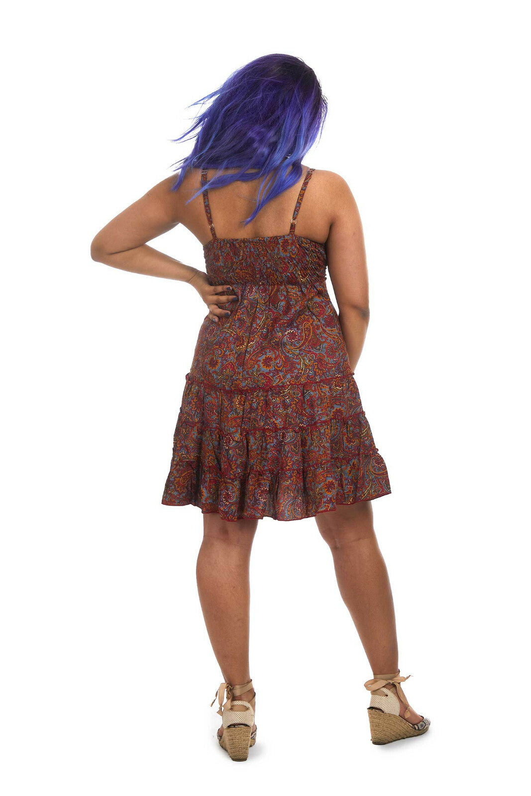 Strappy Summer Bohemian Babydoll Sun Dress