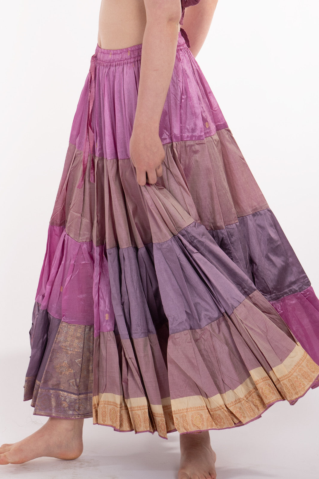 Long Upcycled Belly Dance Ats Skirt
