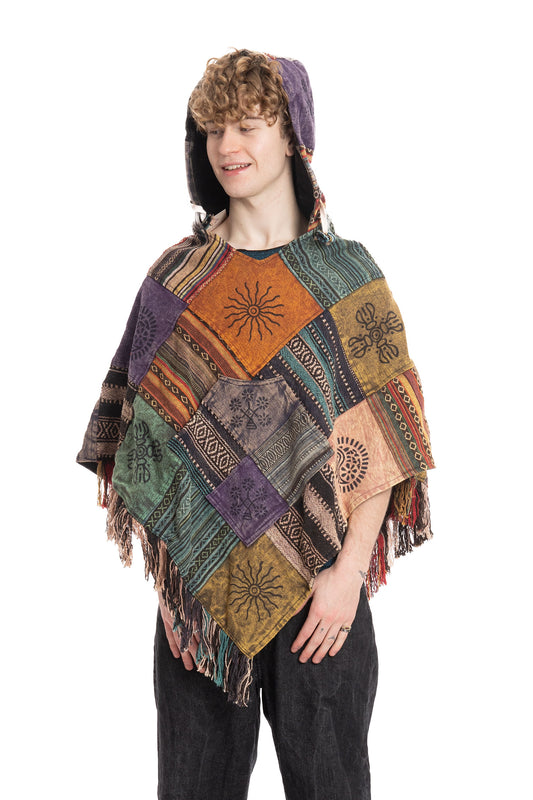Hippie Patchwork Poncho