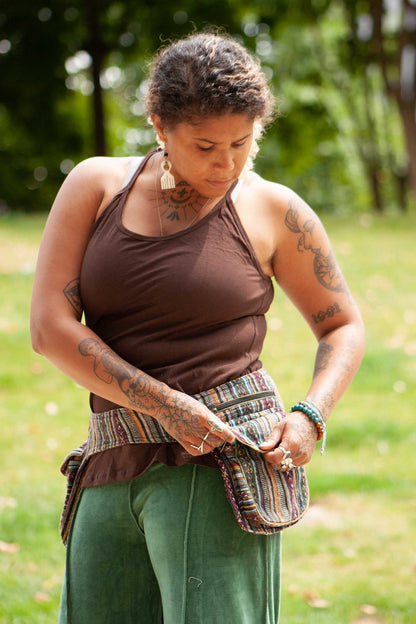 Hippy Canvas Festival Pocket Belt