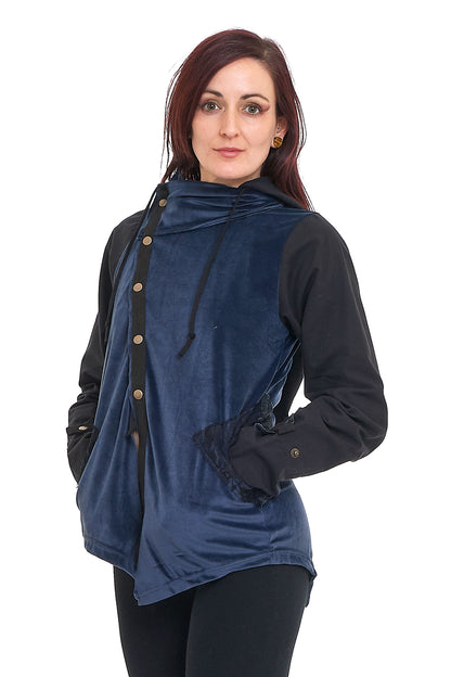 Pixie Hood Velvet Jacket