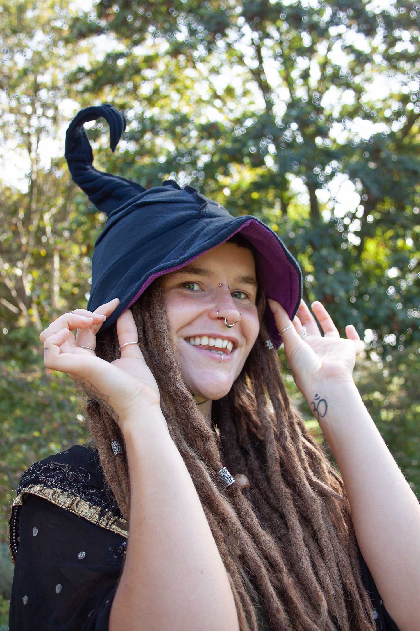 Posable Fleece Witch Hat