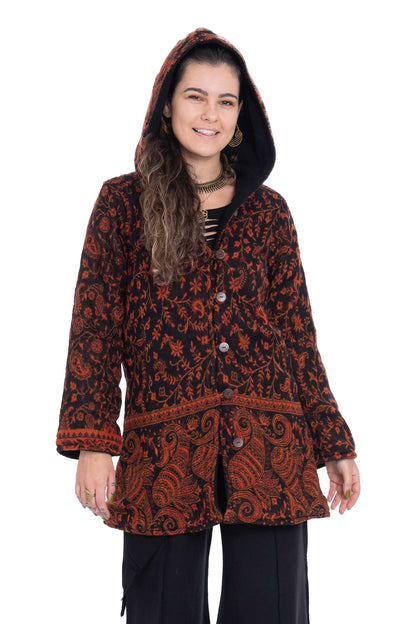 Cosy Hooded Blanket Coat