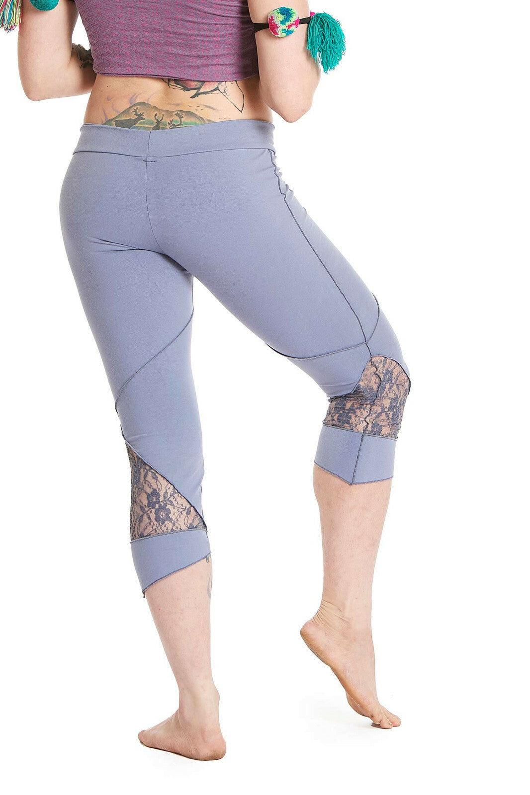 Organic Cotton And Lace Pixie Leggings