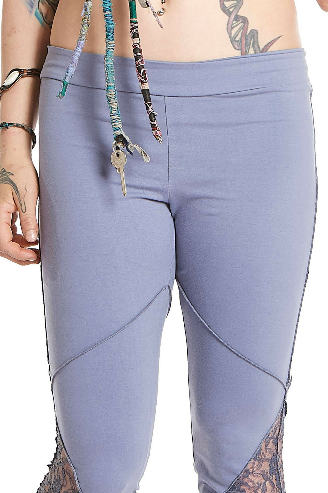 Organic Cotton And Lace Pixie Leggings