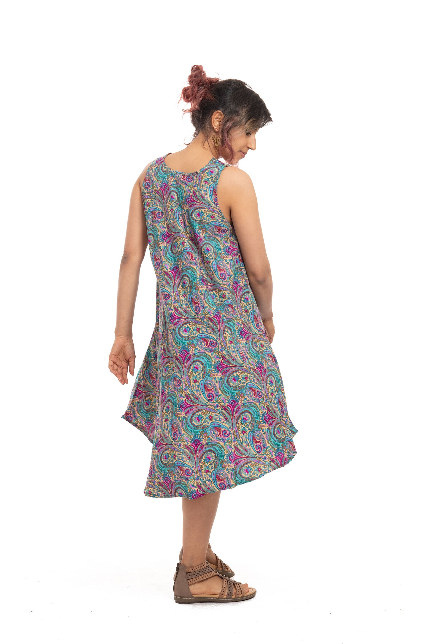 Floaty Sleeveless Summer Boho Hippie Dress for Bohemian Woman