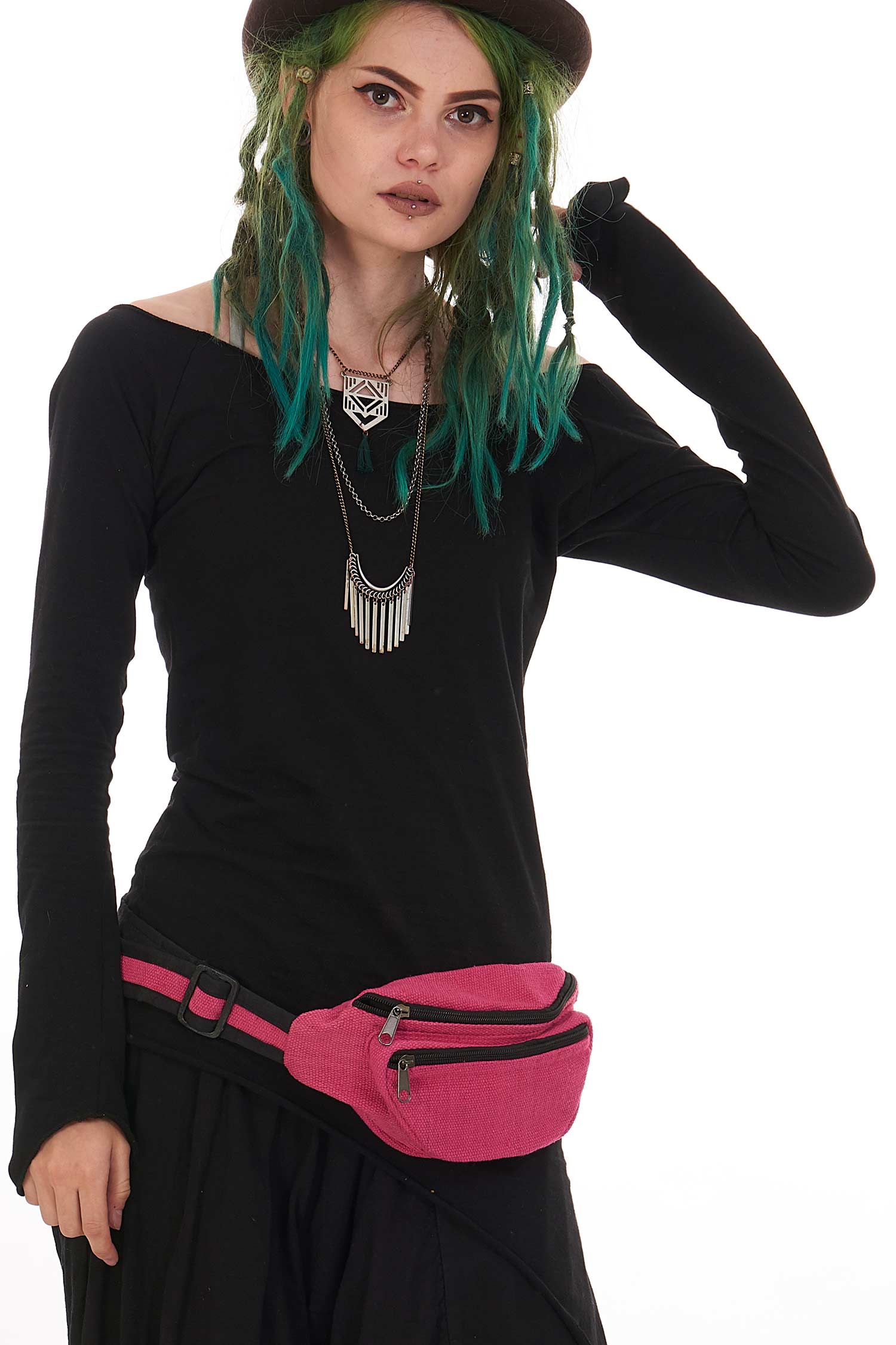 Cotton Canvas Bumbag, plain hippy nepal pocket belt - Plain Bumbag (RAMLABB) by Altshop UK