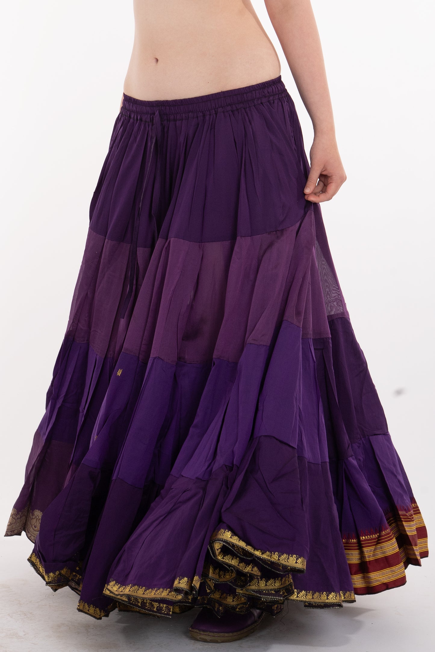 Long Upcycled Belly Dance ATS Skirt
