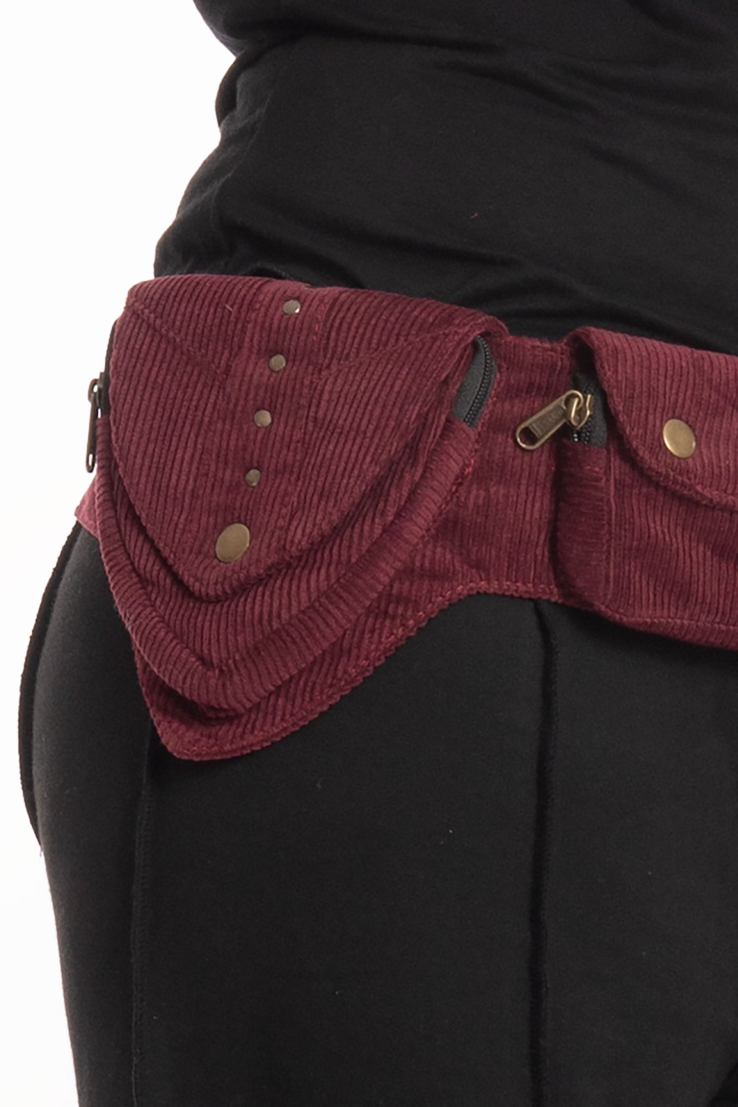 Corduroy Plus Size Pocket Belt for Festival Faerie Style Outfit