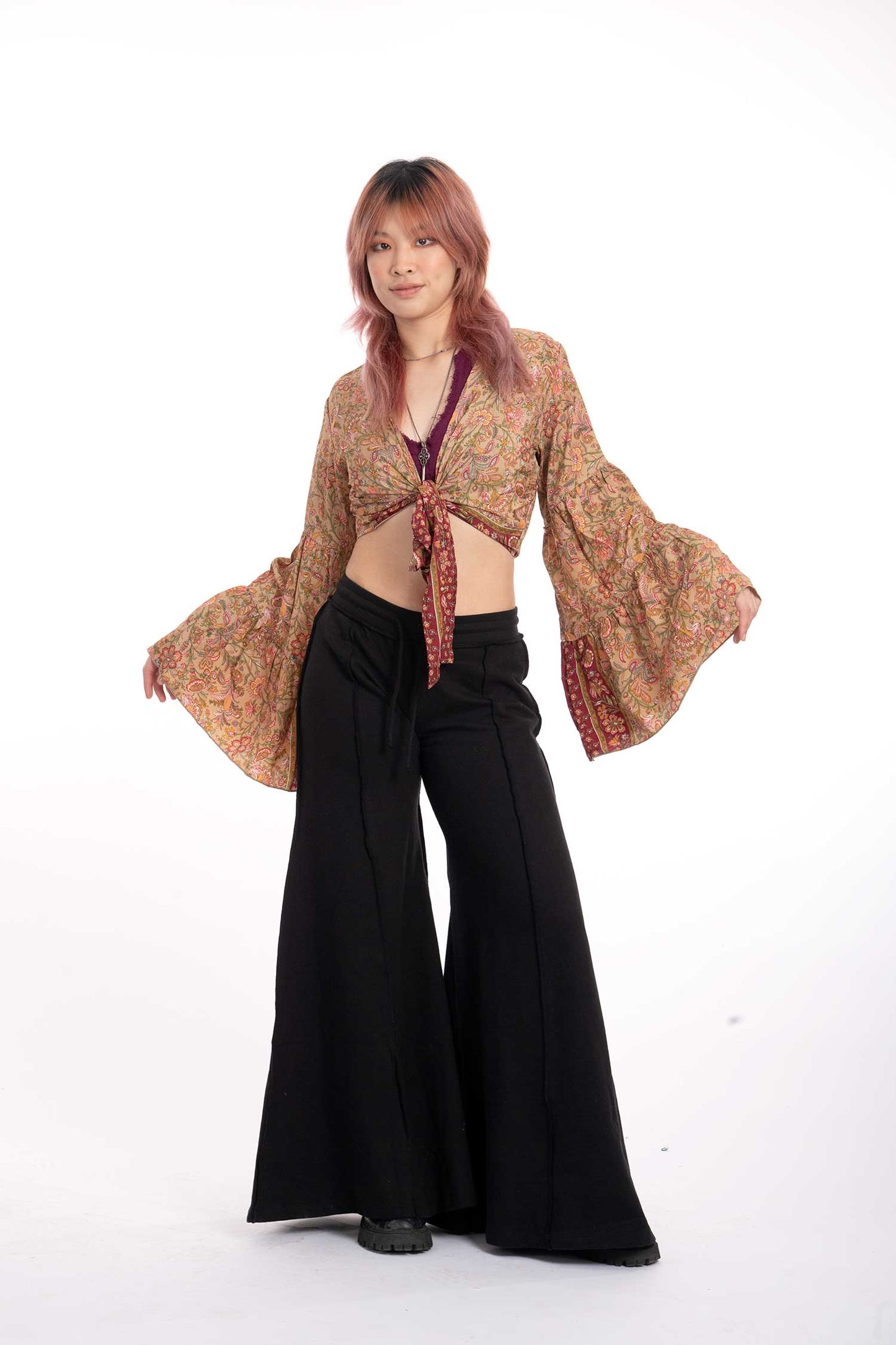 Floral Angel Sleeve Top