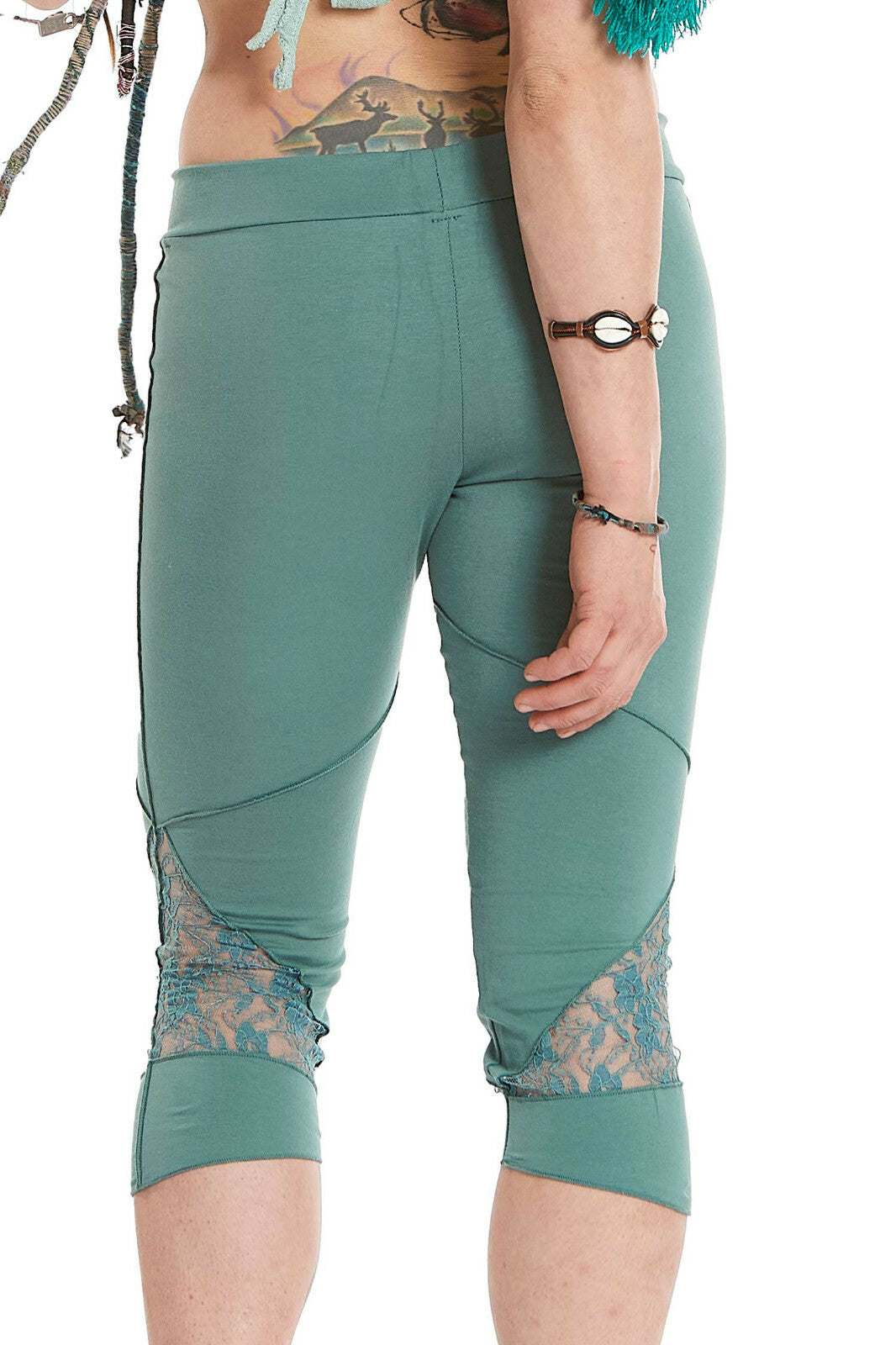 Organic Cotton And Lace Pixie Leggings