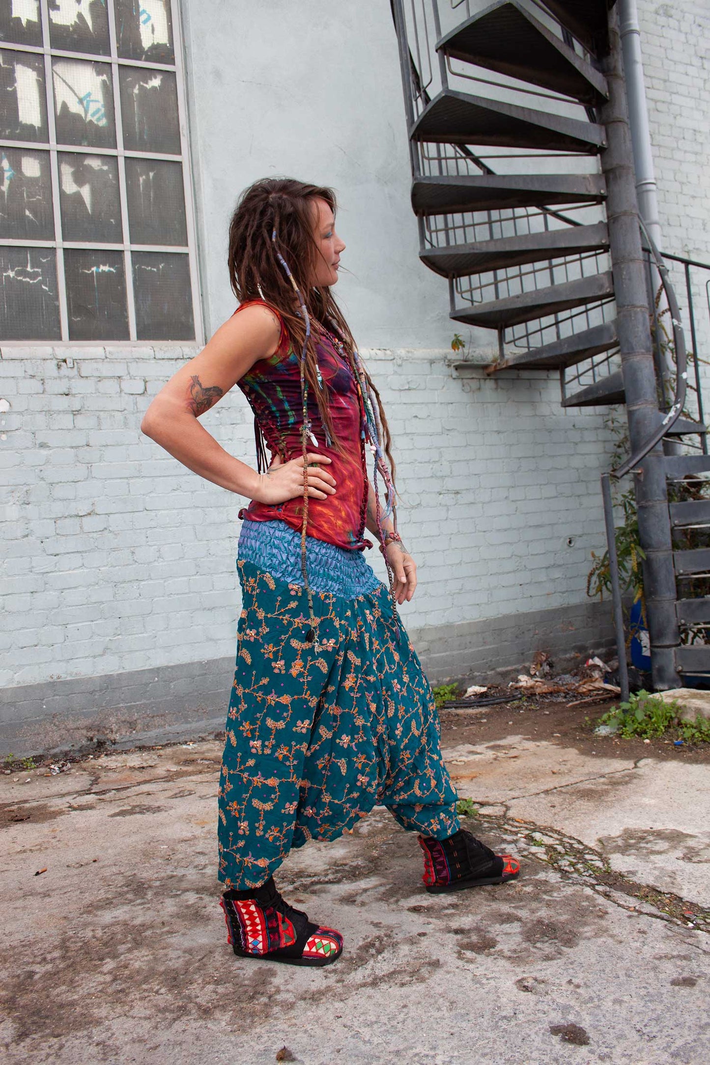 Sheer Beaded Fairy Harem Trousers