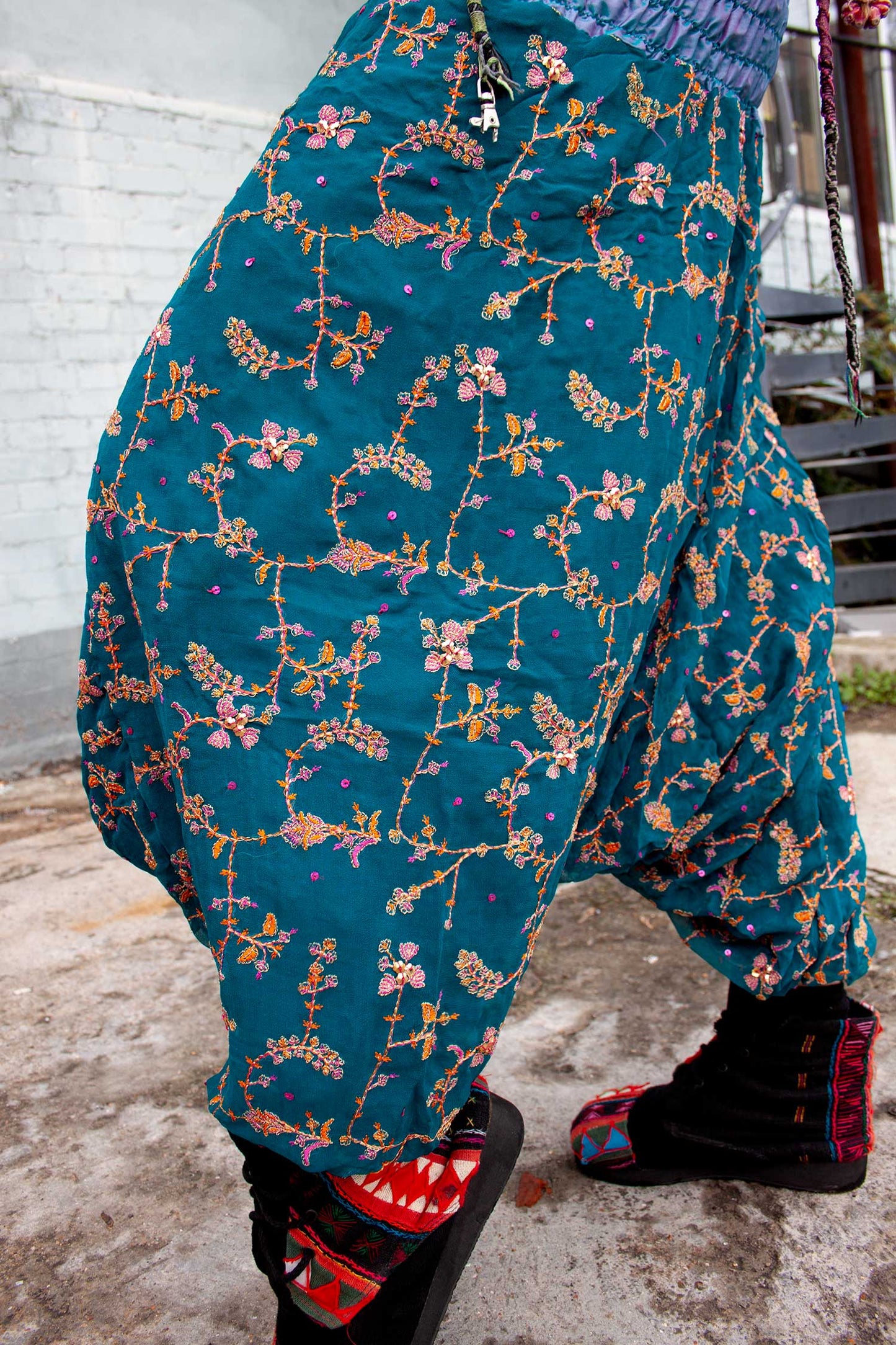 Sheer Beaded Fairy Harem Trousers