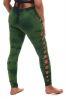 Tie Dye Leggings, Hippy Festival Braid Leggings in Green - Flower Leggings (DEVFLHL) by Altshop UK