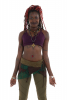 Pixie Psy Faerie Trance Mini Skirt in Green Mix - Pushkar Pixie Skirt (DEVPPSK) by Altshop UK