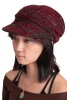 Hippy Slouch Festival Hat Ladies Baker Boy Hat in Red - Dread Hat (HT1152) by Altshop UK